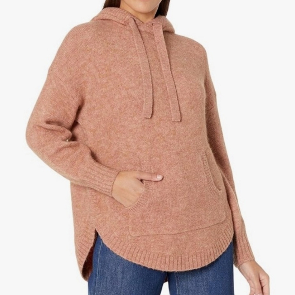 Madewell Women's Cozy Knit Hoodie Sweater, Size XXS.